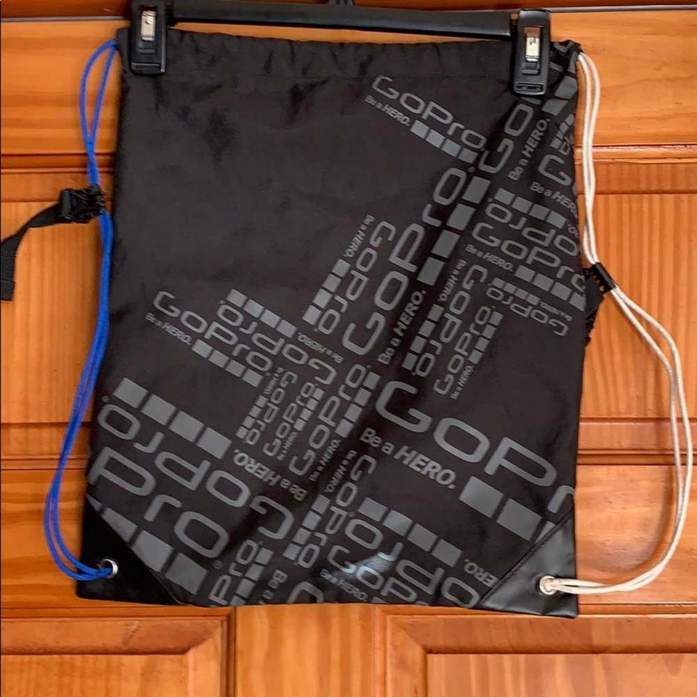 GoPro Drawstring Black Cinch Backpack Bag